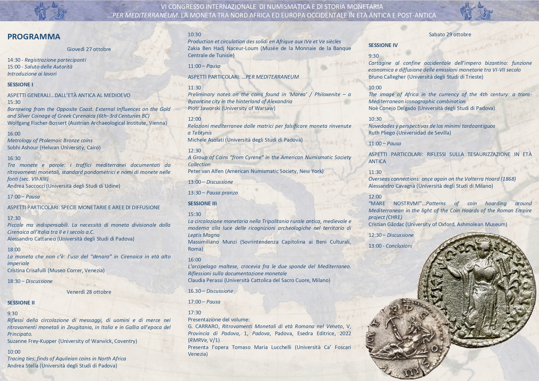 VI Congresso Internazionale di Numismatica e di Storia Monetaria - PROGRAMMA_page-0002.jpg